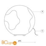 Садово-парковый фонарь Karman Ululi-Ulula M649GB-EXT - Схема