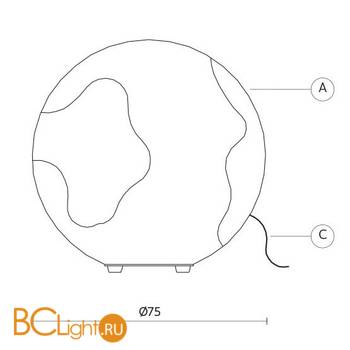 Напольный светильник Karman Ululi-Ulula M649GG - Схема
