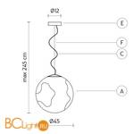 Подвесной светильник Karman Ululi-Ulula SE648PB - Схема