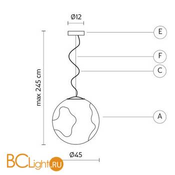 Подвесной светильник Karman Ululi-Ulula SE648PG - Схема