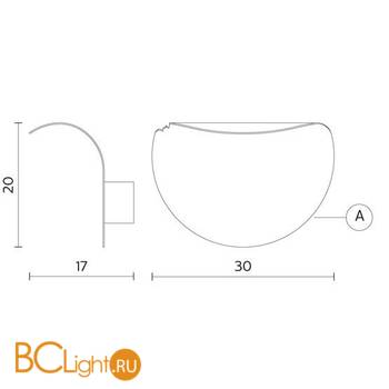 Настенный светильник Karman Va Lentina AP115 0B INT - Схема