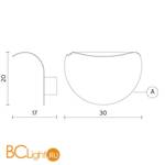 Настенный светильник Karman Va Lentina AP115 0B INT - Схема