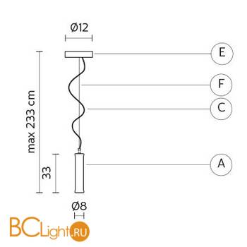 Подвесной светильник Karman Wood SE611-1B - Схема