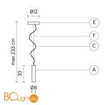 Подвесной светильник Karman Wood SE611-1B - Схема