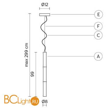 Подвесной светильник Karman Wood SE611-3B - Схема