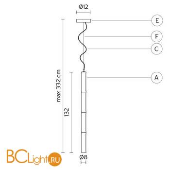 Подвесной светильник Karman Wood SE611-4B - Схема
