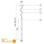 Подвесной светильник Karman Wood SE611-4B - Схема