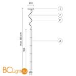 Подвесной светильник Karman Wood SE611-5B - Схема