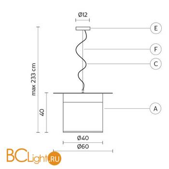 Подвесной светильник Karman WOW SE696CC - Схема