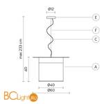 Подвесной светильник Karman WOW SE696CC - Схема