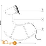 Напольный светильник Karman Yahoo F8635B - Схема