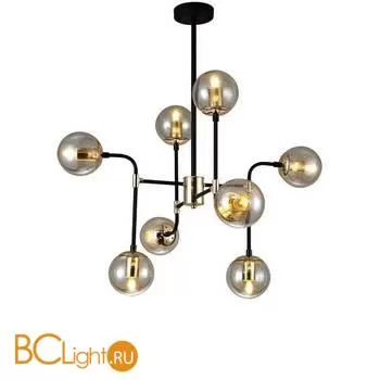 07635-8,19 Люстра Дениа черный 8*40W