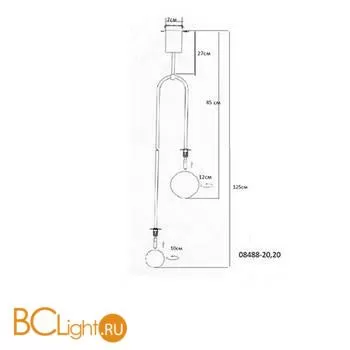 Люстра Kink Light Мекли 08488-20,20 - Фото 0