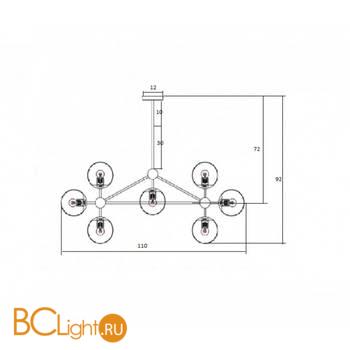 Люстра Kink Light Моди 07535-10,19 - Схема