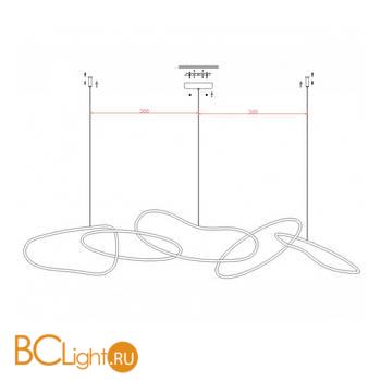 Подвесной светильник Kink Light Сена 07609-5A,33 - Схема