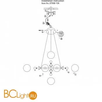 Подвесной светильник Kink Light Сида 07508-12,20 - Фото 1