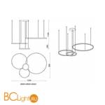 Подвесной светильник Kink Light Тор 08223,33P(3000K) диммируемый с пультом Д/У - Схема