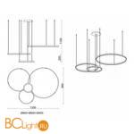 Подвесной светильник Kink Light Тор 08223,04P(4000K) - Схема