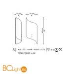 Настенный светильник La Murrina Aldebaran A LED HB-3S - Схема