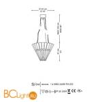 Подвесной светильник La Murrina Apache S AD-3S - Схема