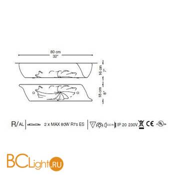 Потолочный светильник La Murrina Atmosphere R QD-3S - Схема