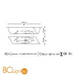 Потолочный светильник La Murrina Atmosphere R QD-3S - Схема