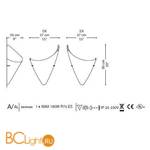 Настенный светильник La Murrina Cormorano A DD-3S - Схема