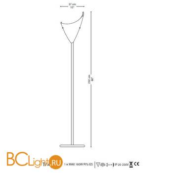 Торшер La Murrina Cormorano T DD-3S - Схема