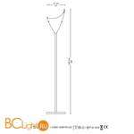 Торшер La Murrina Cormorano T DD-3S - Схема