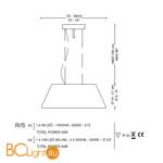 Подвесной светильник La Murrina Deimos S LED PICCOLO DD-3S - Схема