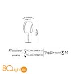 Настольная лампа La Murrina Dolly P PICCOLA AY-3S - Схема