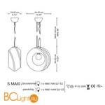 Подвесной светильник La Murrina Dolly Maxi S PICCOLA AB-3S - Схема