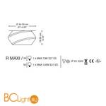 Потолочный светильник La Murrina Dolly R MAXI GRANDE AB-3S - Схема