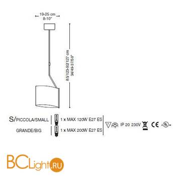 Подвесной светильник La Murrina Galaxy S PICCOLA DD-3S - Схема