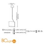 Подвесной светильник La Murrina Galaxy S PICCOLA DD-3S - Схема