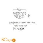 Потолочный светильник La Murrina Ganimede R LED 30 DD-3S - Схема