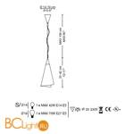 Подвесной светильник La Murrina Genius S PICCOLO AD-3S - Схема