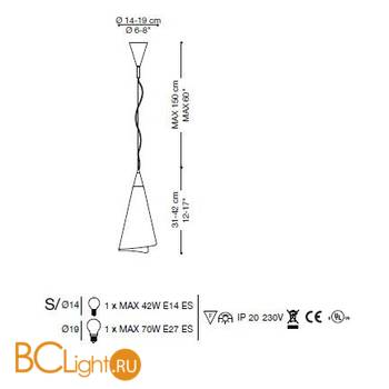 Подвесной светильник La Murrina Genius S GRANDE AD-3S - Схема