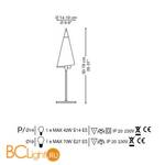 Настольная лампа La Murrina Genius P GRANDE AD-3S - Схема