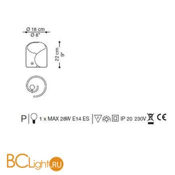 Настольная лампа La Murrina 602 - P AD-3L - Схема