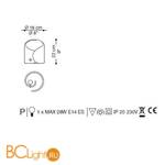 Настольная лампа La Murrina 602 - P AD-3L - Схема