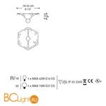 Спот (точечный светильник) La Murrina 629 - R GRANDE AD-2L - Схема