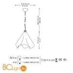 Подвесной светильник La Murrina 688 - S PICCOLA HP-3L - Схема