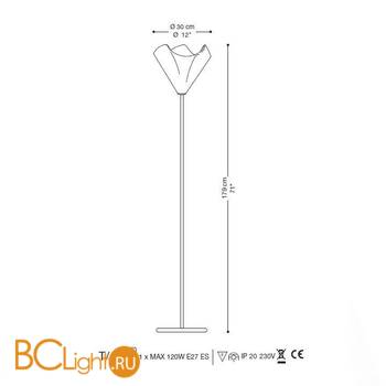 Торшер La Murrina 688 - T HP-3L - Схема