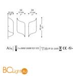Настенный светильник La Murrina 697 - A DD-3L - Схема