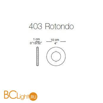 Спот (точечный светильник) La Murrina New spot 403 led - rotondo DD-3L - Схема