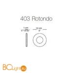 Спот (точечный светильник) La Murrina New spot 403 led - rotondo DD-3L - Схема