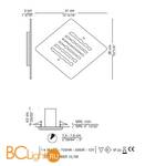 Встраиваемый спот (точечный светильник) La Murrina New spot 501 LED AA-3L - Схема