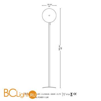 Торшер La Murrina Pallene T LED DD-3S - Схема