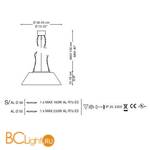 Подвесной светильник La Murrina Sintesi S PICCOLA EE-3S - Схема